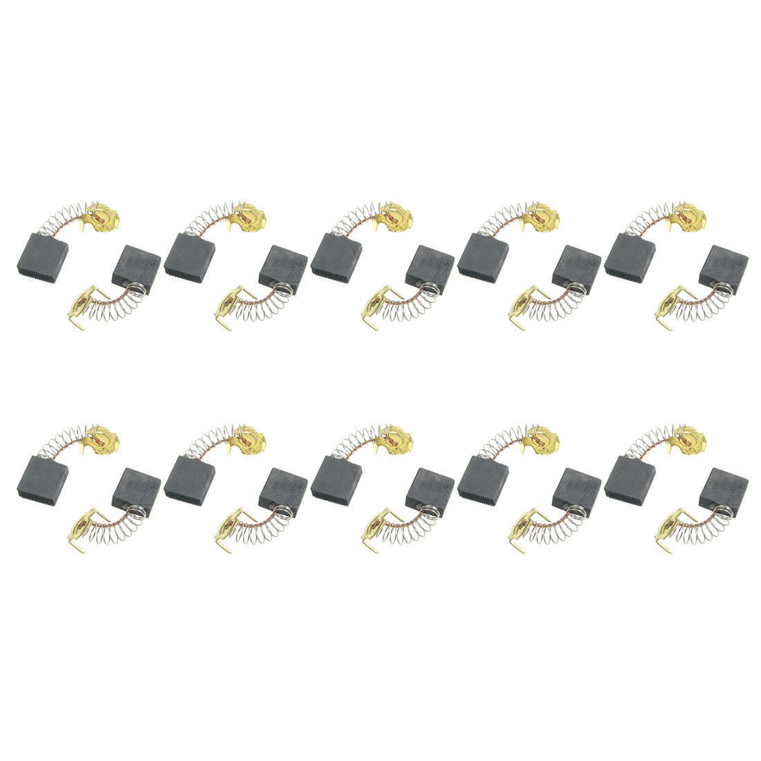 10 Pcs Spring Type Electric Drill Motor Carbon Brushes 43/64" x 43/64" x 7/25"