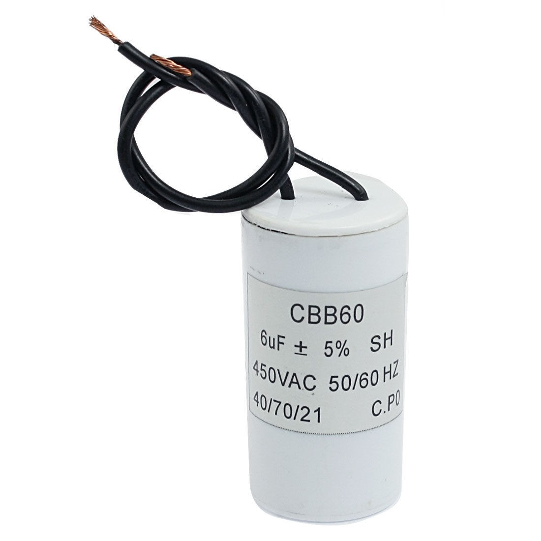 Washing Machine Polypropylene Film Motor Capacitor 450VAC CBB60 SH