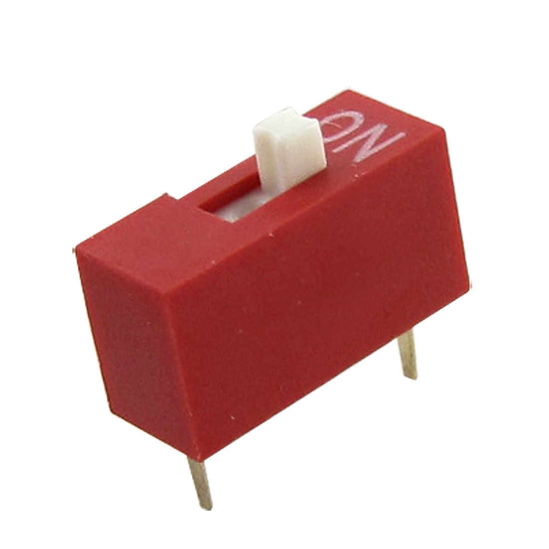 2 Pins 1 Position Slide Type DIP Switches Red 10 Pcs
