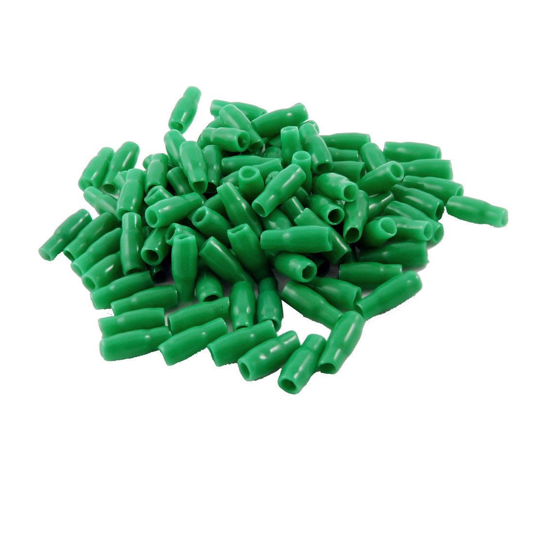100 Pcs Green Soft Plastic Battery Terminal Boots Insulated Covers