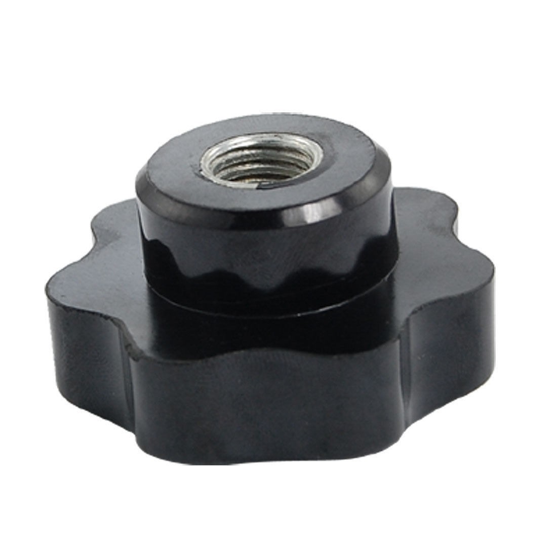 12mm Female Thread Diameter Screw On Type Star Knob Blk