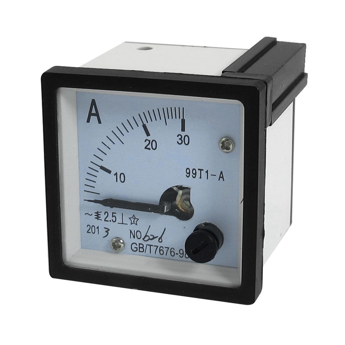 30A Analog AC Current Plastic Shell Square Panel Meter Gauge