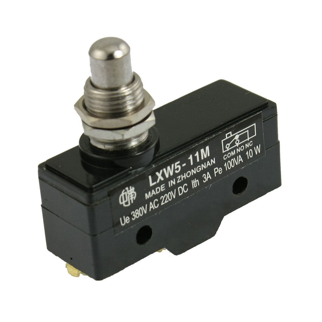 Plunger Actuator 3 Screw Terminals Basic Micro Switch AC 380V DC 220V LXW5-11M