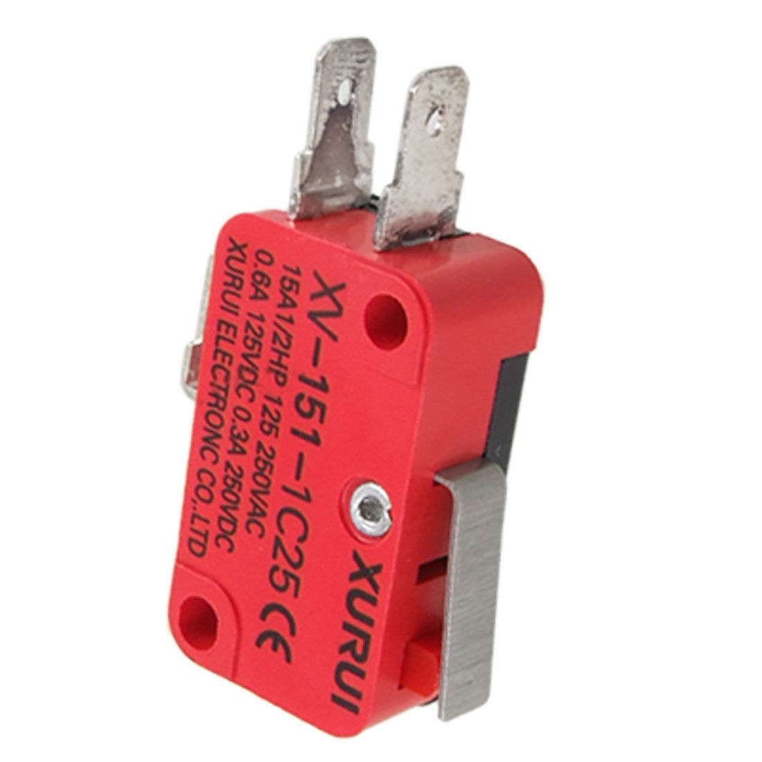 XV-151-1C25 Buttoned Momentary SPDT Lever Microswitch