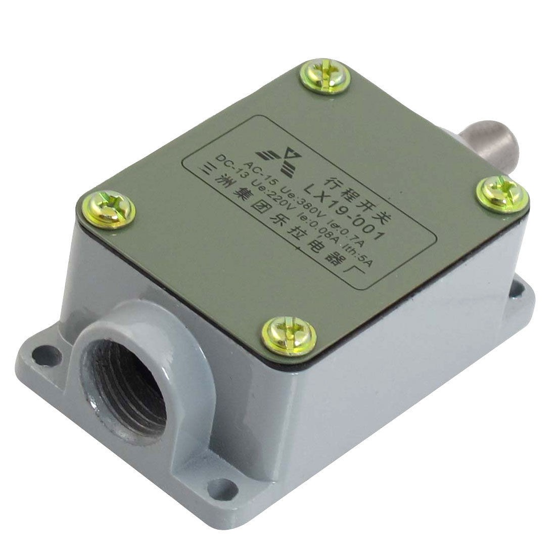 0.08A 220VDC 0.7A 380VAC 1NO 1NC SPDT Push Plunger Limit Switch LX19-001