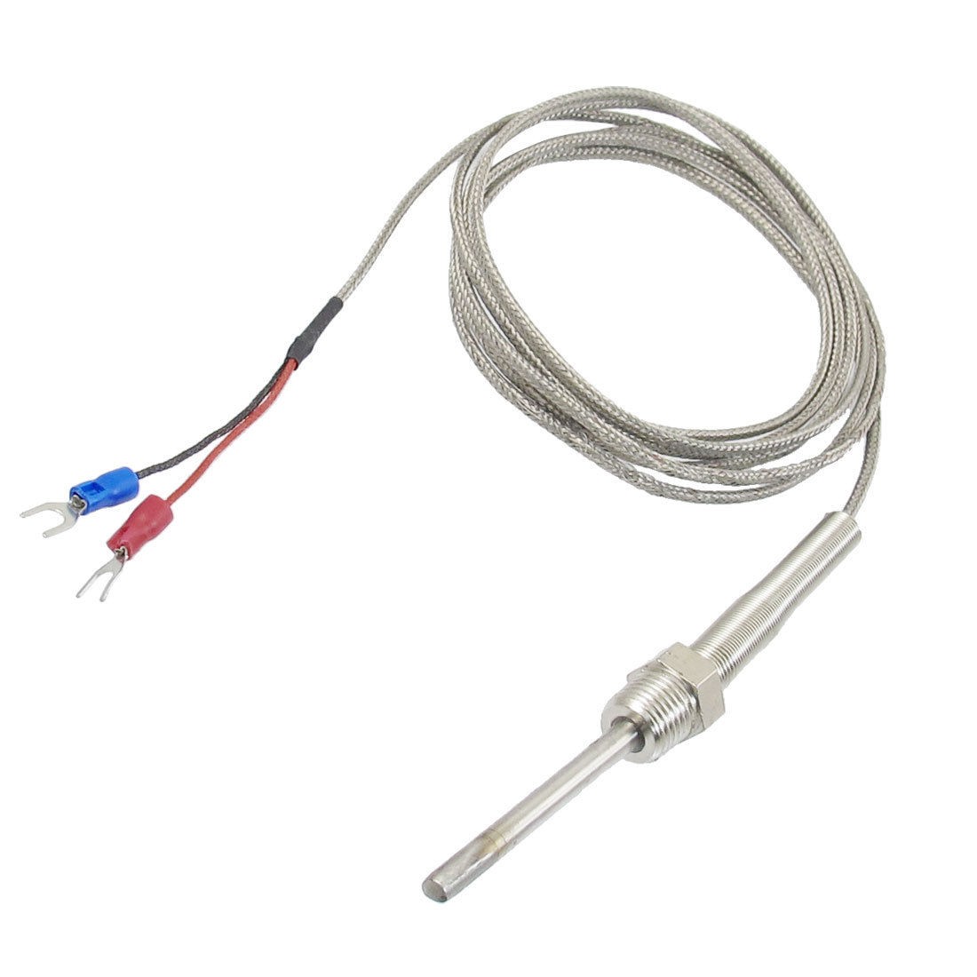 K Type 50mm x 5mm Temperature Controller Earth Thermocouple Probe 2M