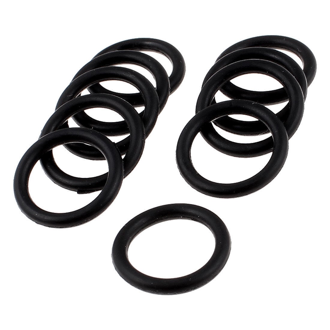 10PCS Black Rubber Oil Seal O Shaped Rings Sealing Gasket Washers 18mm x 2.5mm