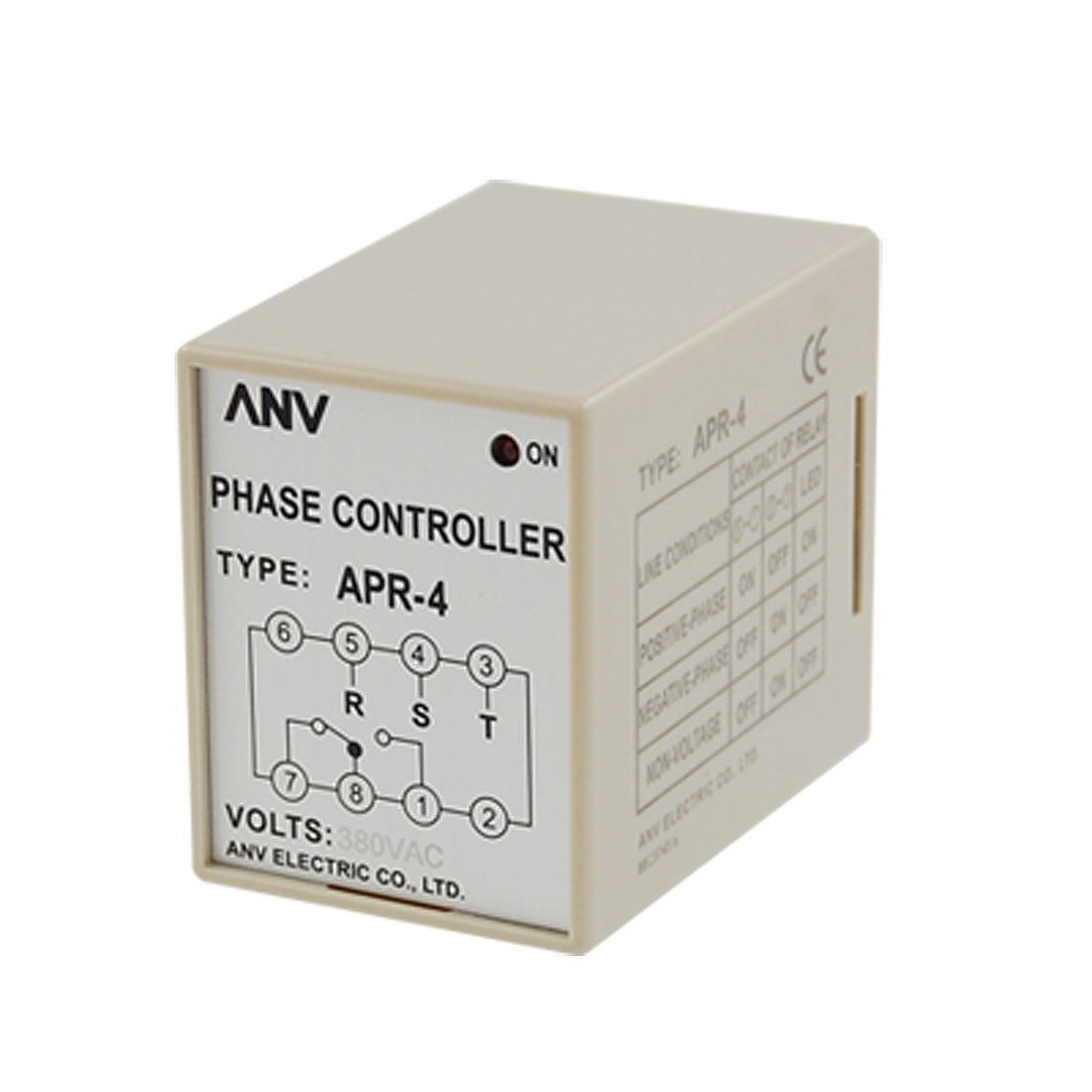 AC 380V Reverse Phase Controller Protection Relay Gray