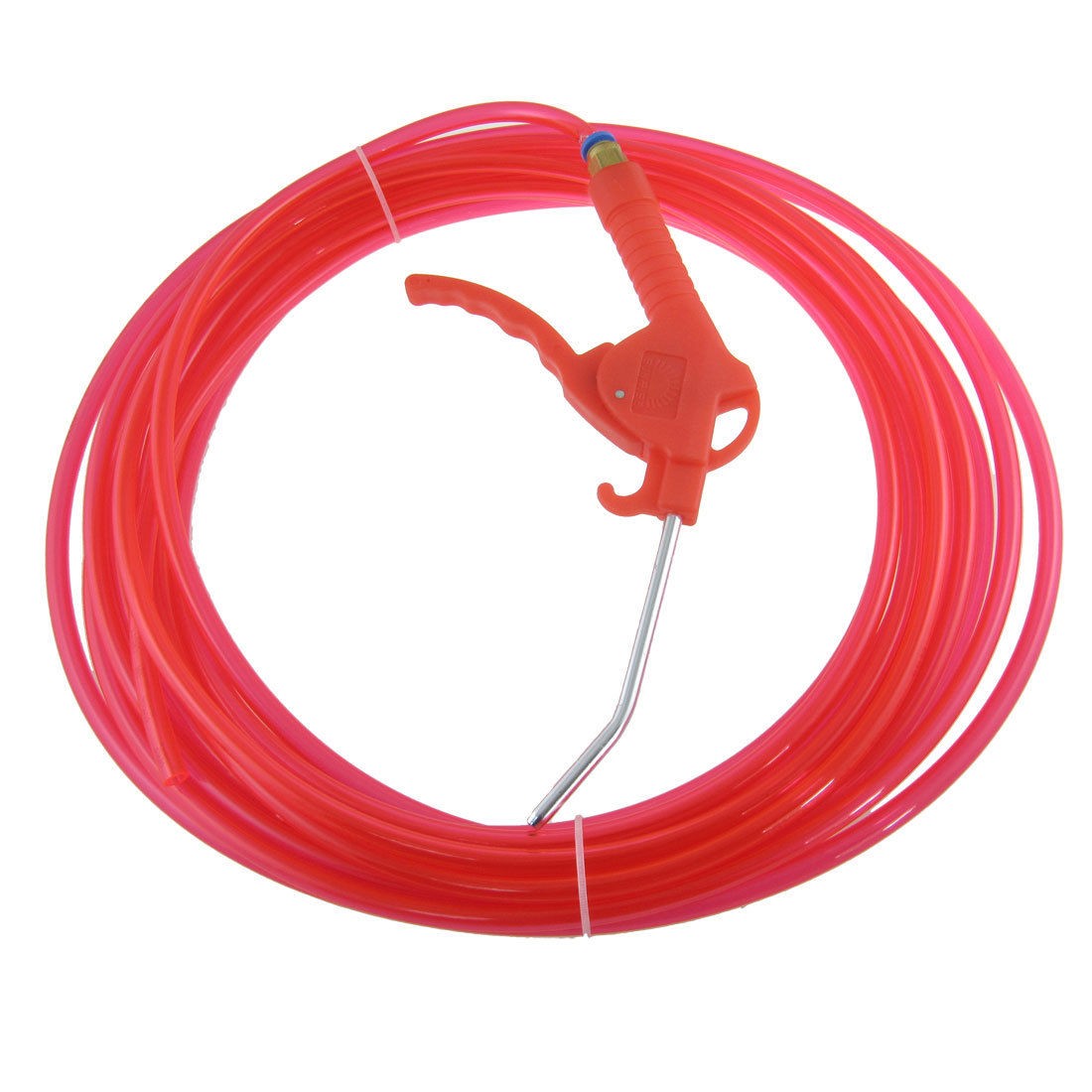 10M Clear Red 8x5mm PU Hose Tubing Trigger Air Blow Gun Cleaning Tool