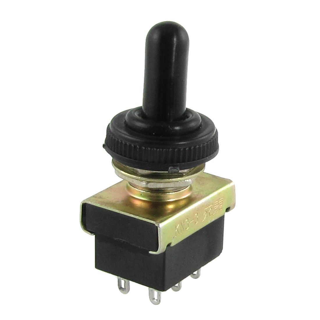 Boot Seal Handle 2P2T DPDT ON/ON Mini Toggle Switch 6 Pin