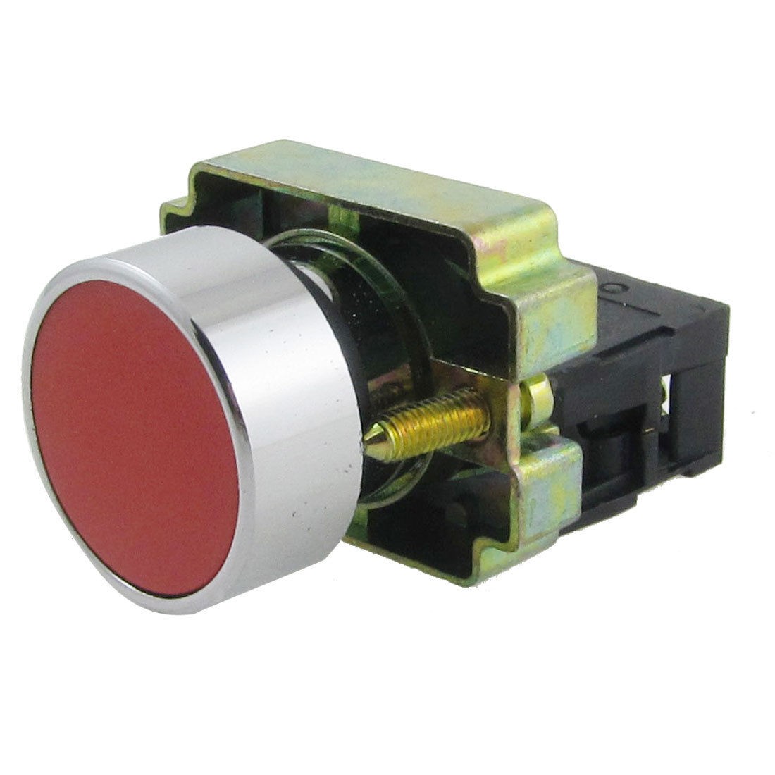XB2-BA42 Red Sign Momentary Push Button Switch 1 NC Normally Close 10A 600V AC