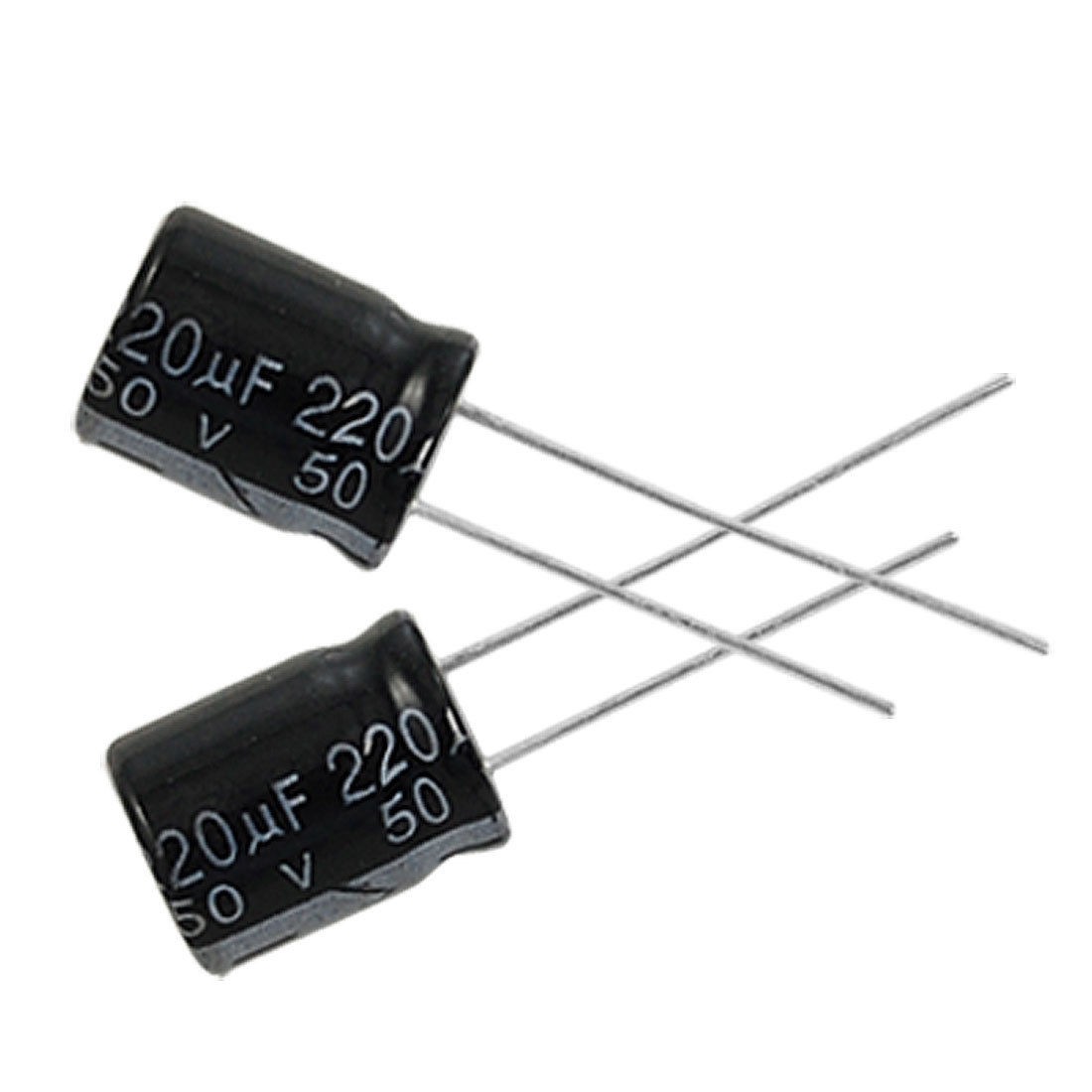 15 x 220uF 50V 105C Radial Electrolytic Capacitor 10x13mm