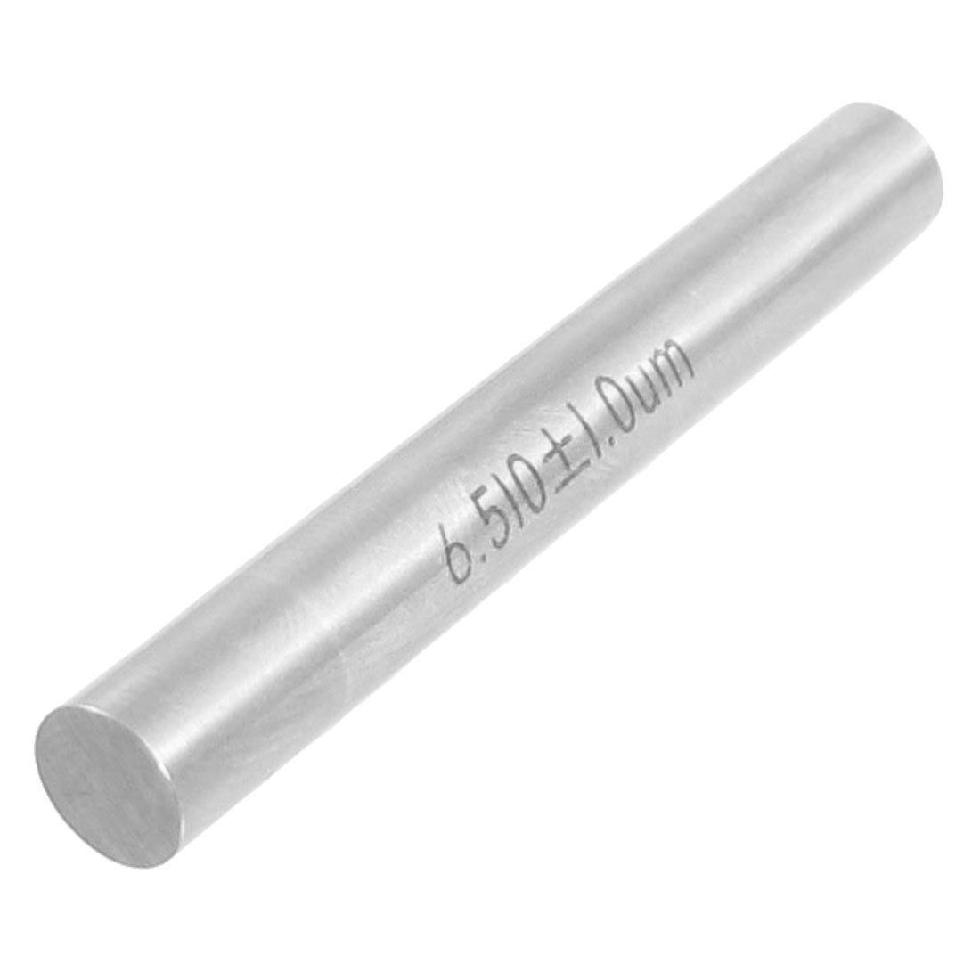 Hole Measuring 6.51mm x 50mm Pin Gage Gauge w Plastic Cylindrical Box