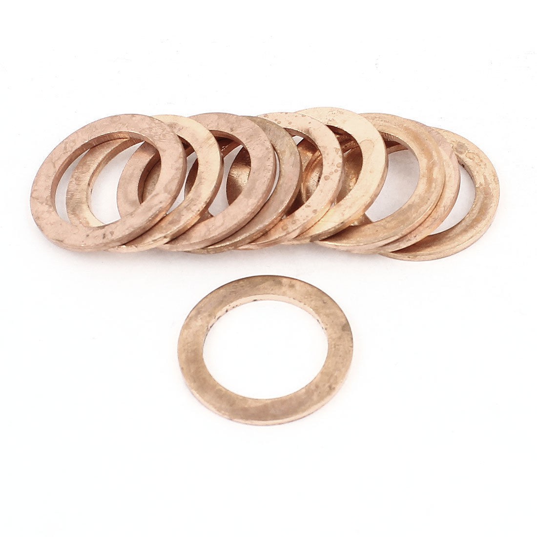 10pcs 21x30x2mm Copper Flat Washer Gasket Ring Seal Fitting Tightening Fasteners