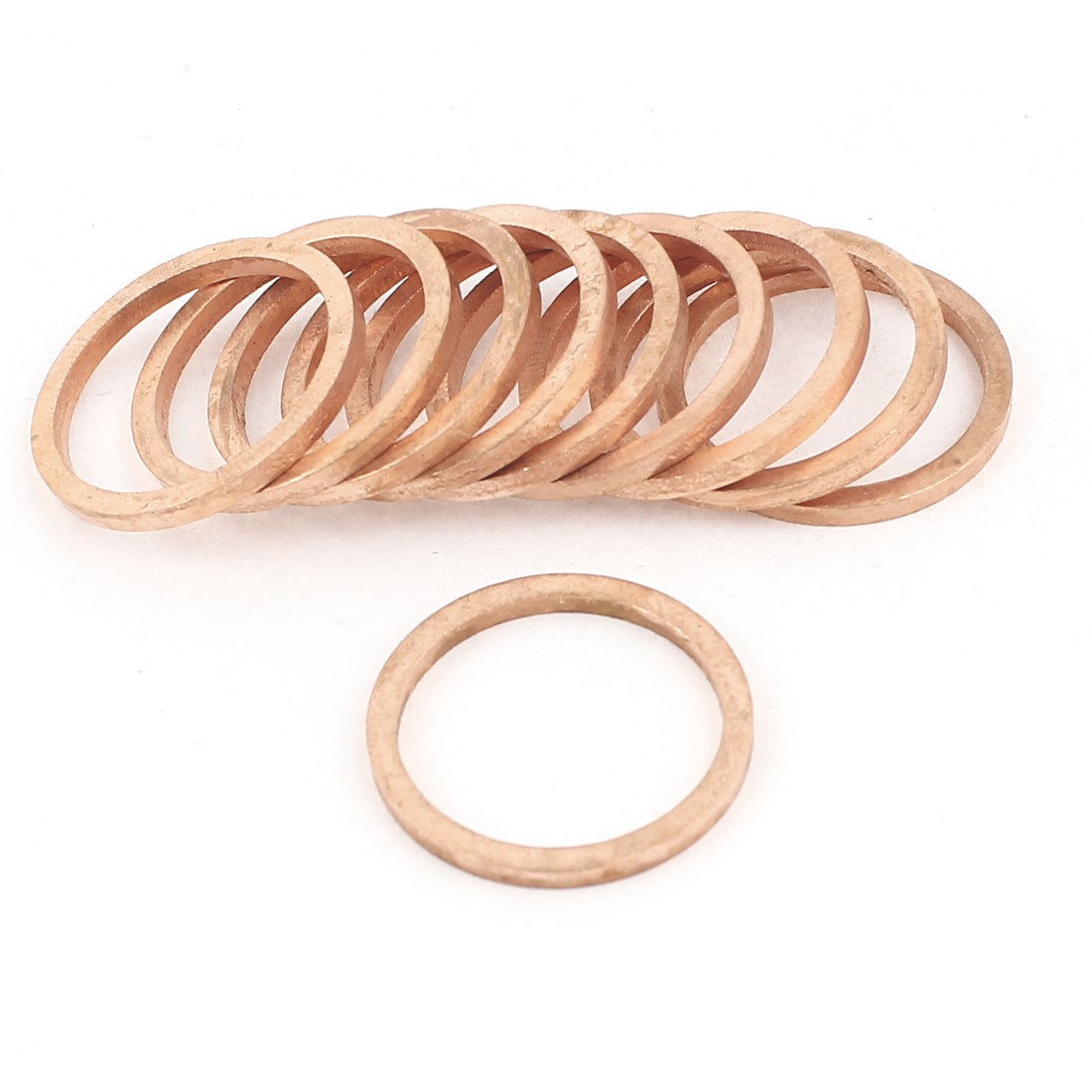 10 Pcs 20mmx24mmx2mm Copper Washer Flat Seal Ring Gasket Replacement
