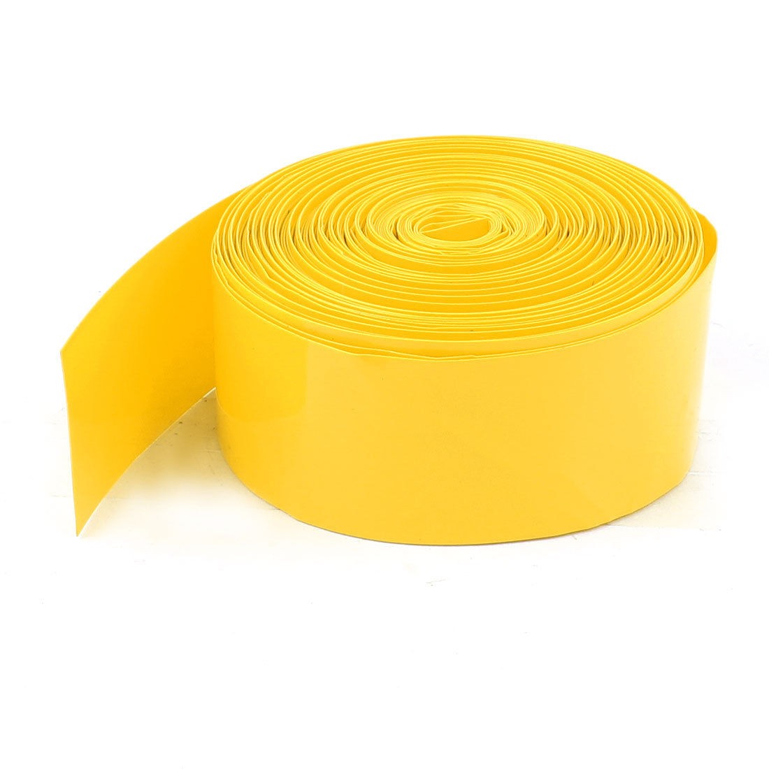 10M 33ft 23mm Width Yellow PVC Heat Shrink Wrap Tubing for 1XAA 1 5V Battery