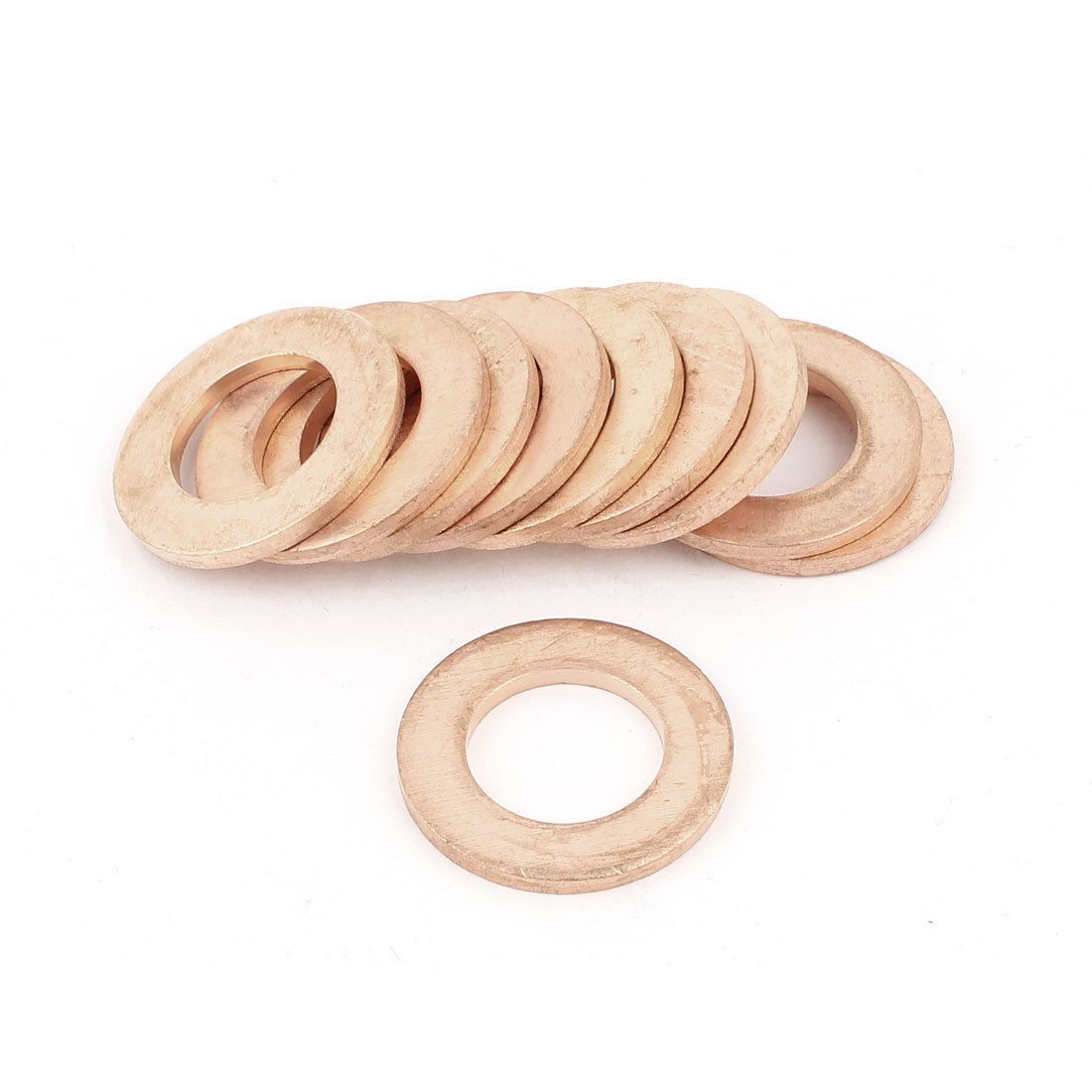 10pcs 24mm OD Copper Flat Washer Ring Line Seal Fitting Gaskets