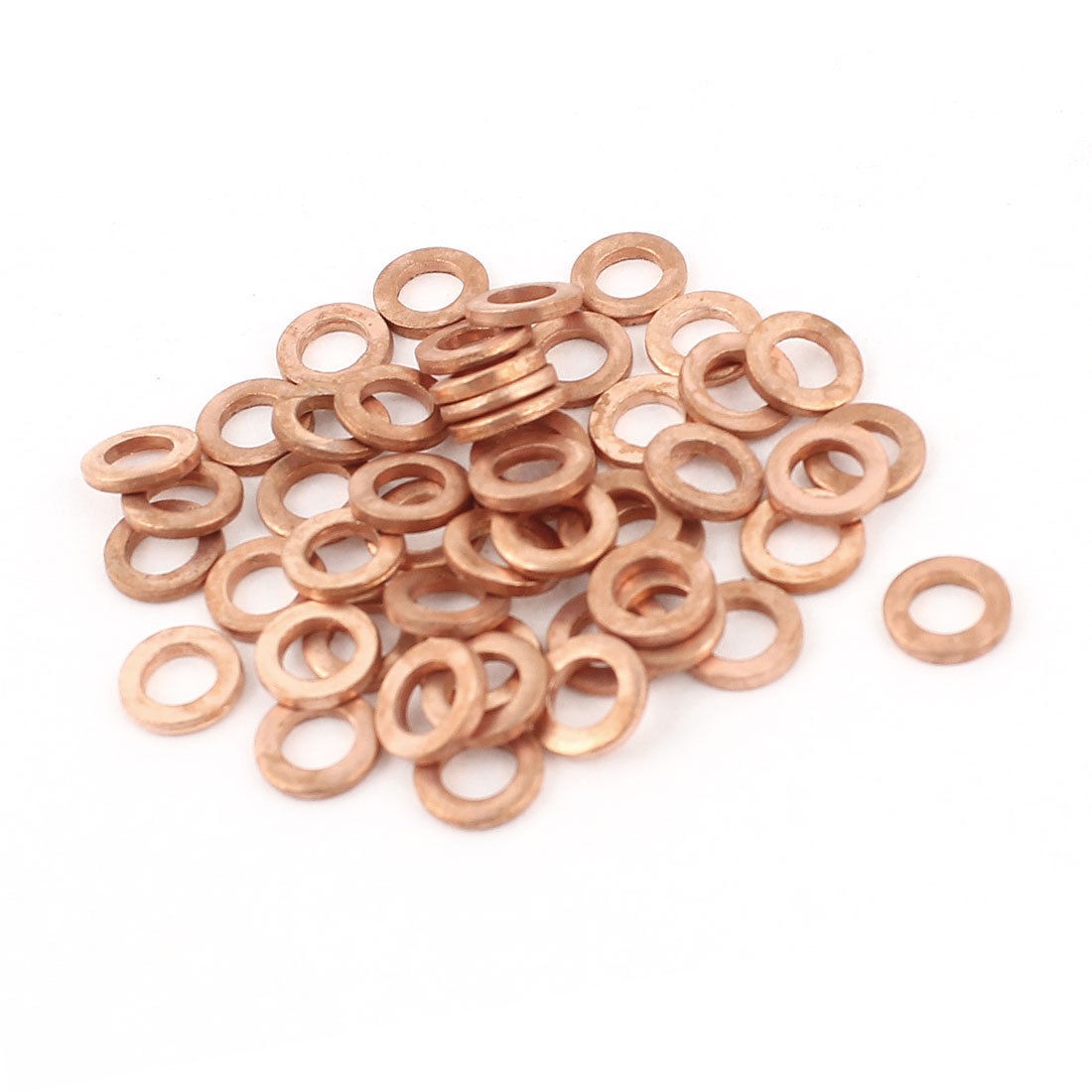 50pcs 5mmx9mmx1 5mm Copper Flat Washer Ring Oil Brake Line Seal Fitting Fastener