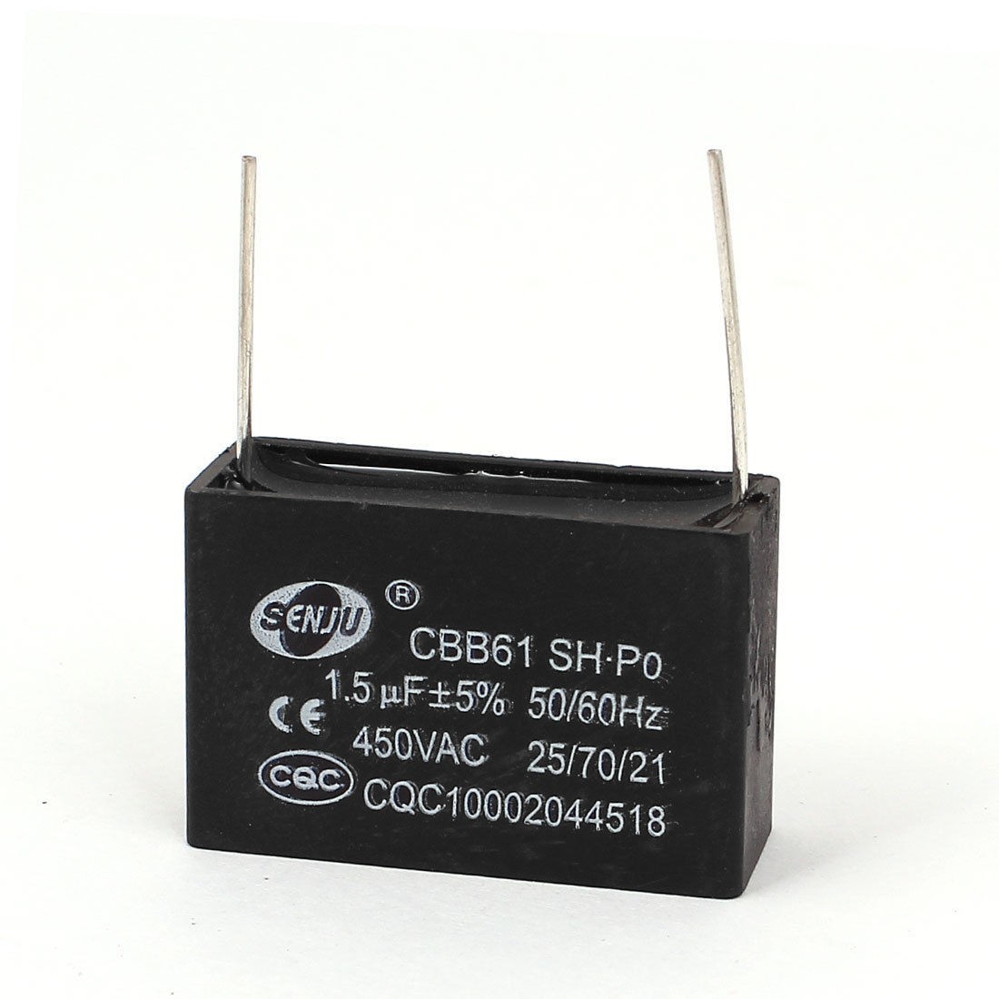 AC 450V 1 5uF 2 Pin Soldering Air Conditioner Ceiling Fan Motor Capacitor CBB61