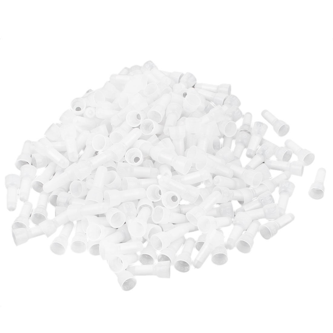 CE1X 22-18AWG Plastic Safe Crimp Closed End Wire Connector 7mm x 18mm 200 Pcs