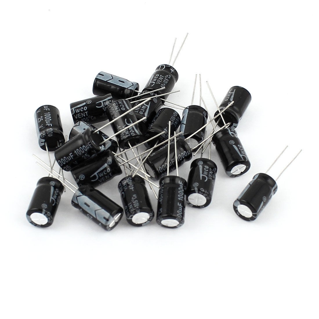 20pcs 25V 1000uF 105C Aluminum Electrolytic Capacitor for Motherboard