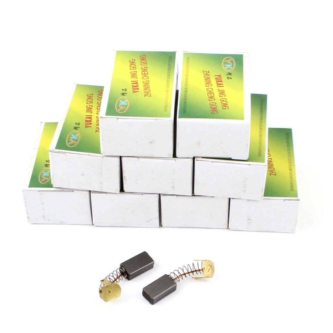 20 Pcs 14mmx8mmx5mm Spring Type Electric Motor Carbon Brushes Power Tool