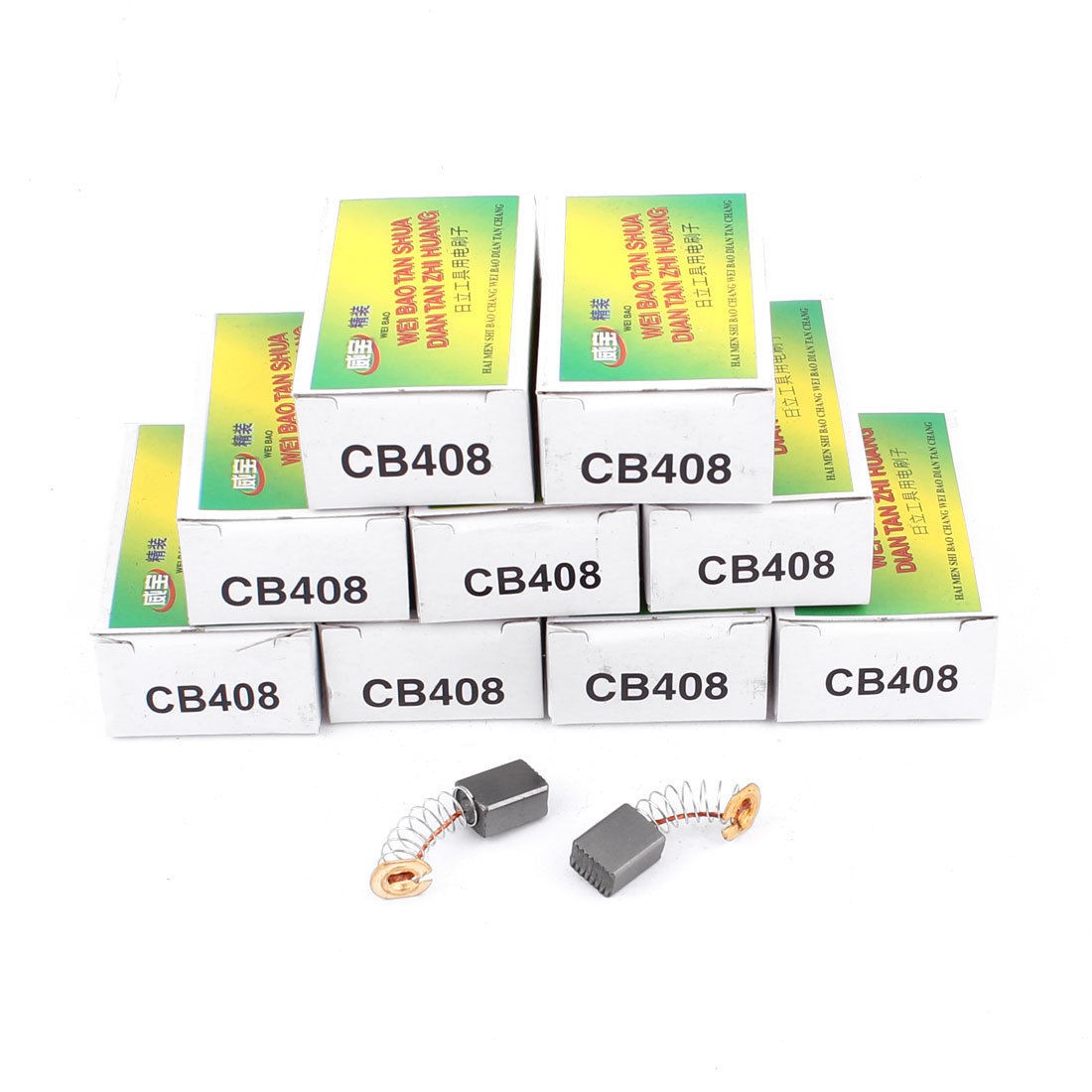 10 Pairs Repair Part Motor Carbon Brush 11 x 9 x 6mm for Hitachi CB408