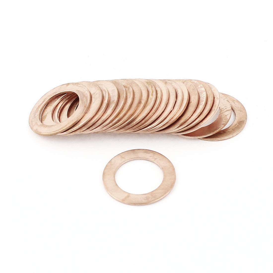 20pcs 14mmx22mmx1mm Copper Flat Washer Ring Seal Fasteners