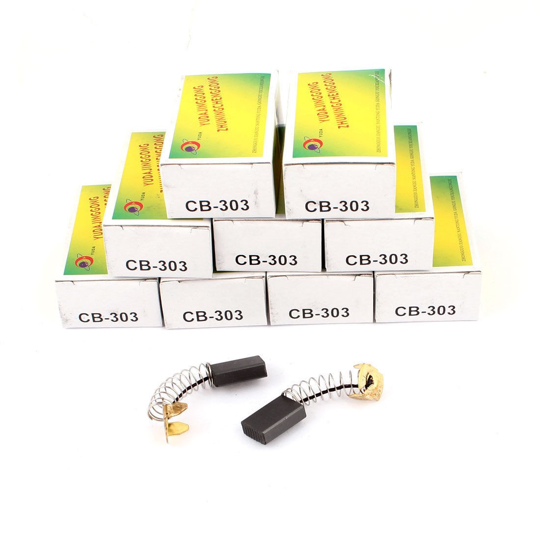 20 Pcs Spring Type Electric Drill Motor Power Tool Carbon Brushes 17mmx11mmx5mm