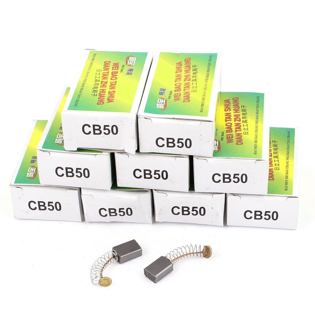10 Pairs Replacement Motor Carbon Brushes 12 x 8 x 5mm for Hitachi CB50