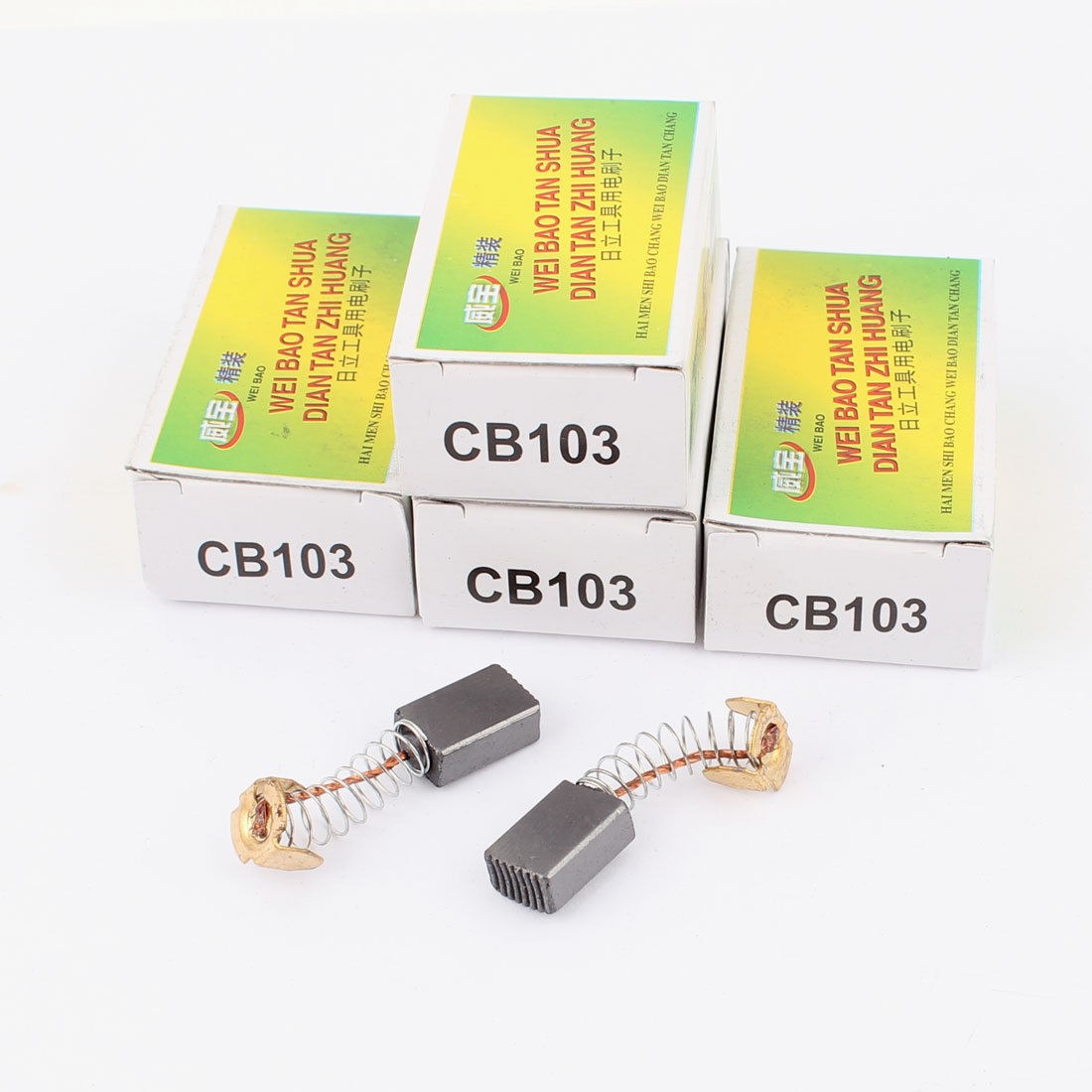 5 Pairs CB103 Motor Carbon Brush 15 x 10 x 6mm for Hitachi Power Tool