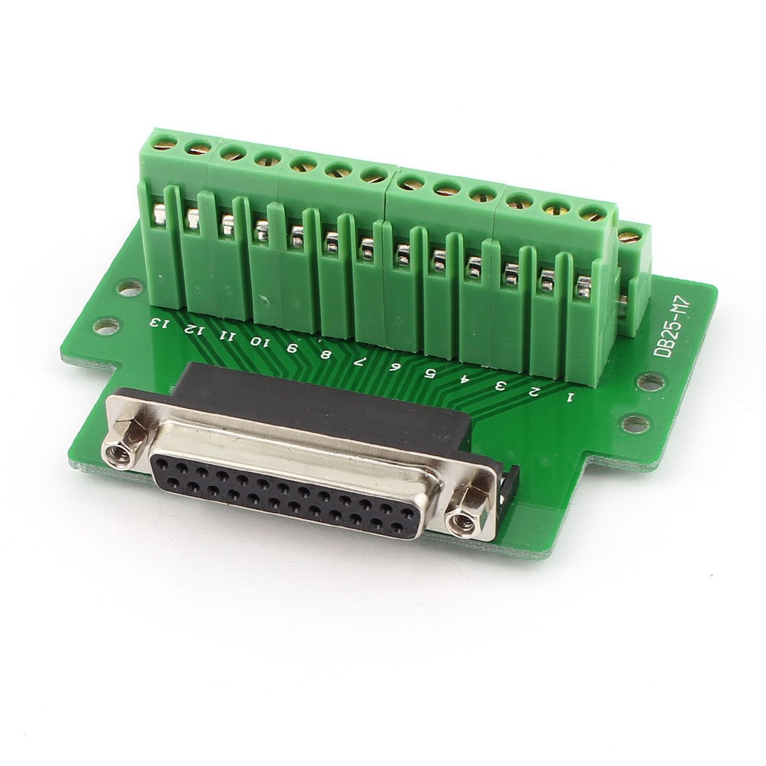 DB25 25pin Female Adapter Plate RS232 to Terminal Connector Signal Module