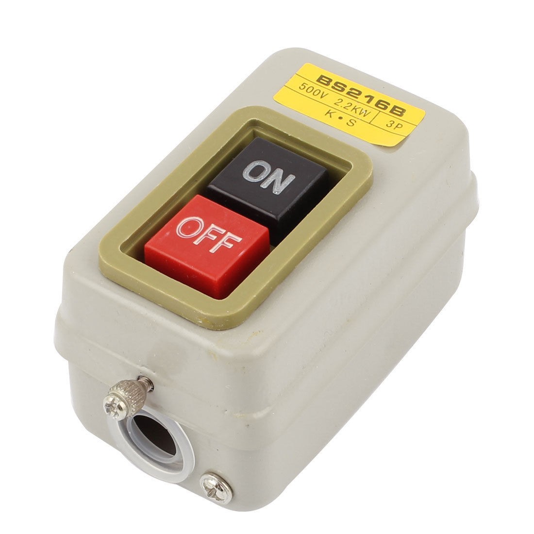 500V 2 2KW on Off Button Control 3 Phase Latching Power Pushbutton Switch