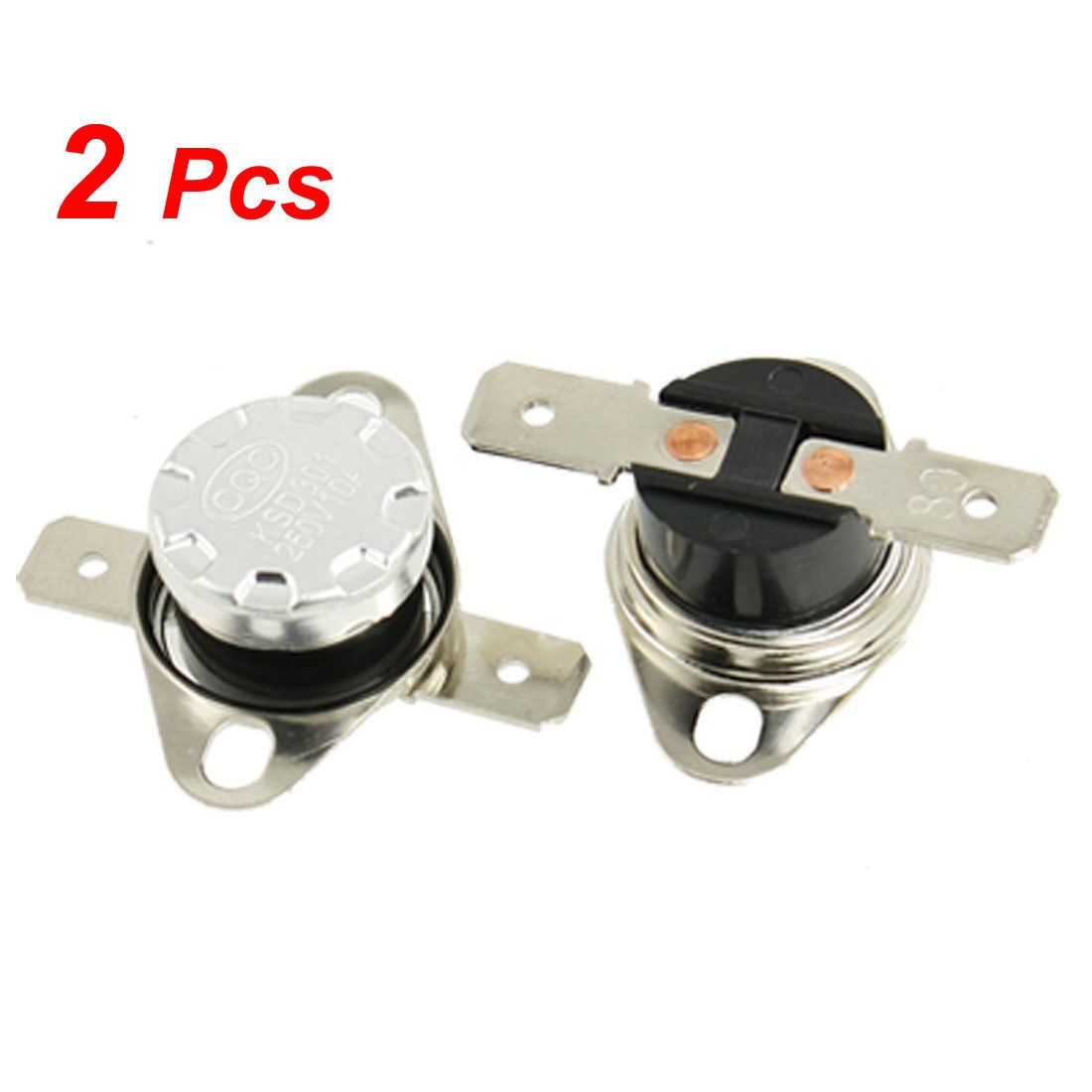 2 x KSD301 Temperature Control Switch Thermostat 80 Celsius N.C.