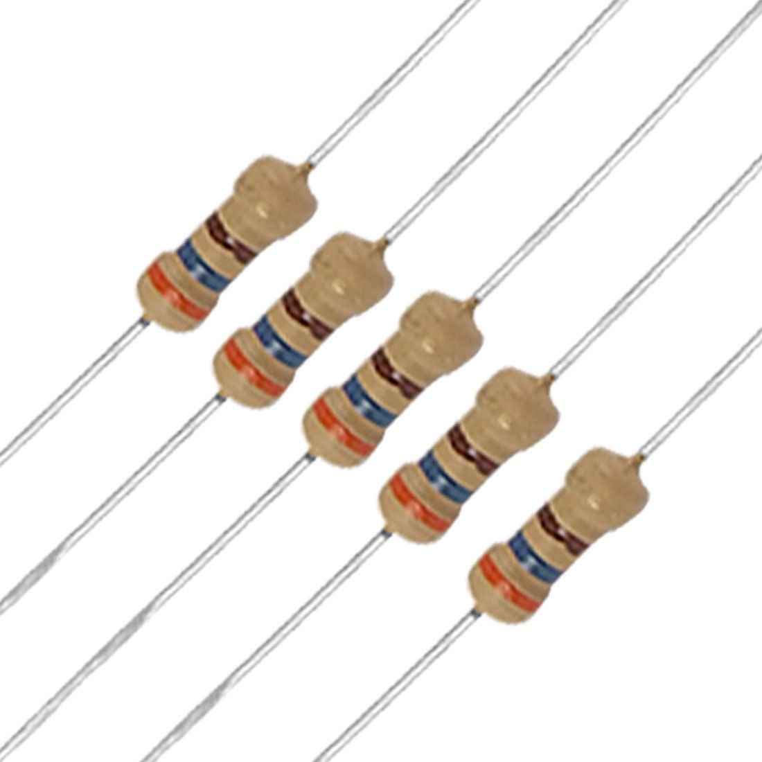 50 x 1/4W 250V 360 ohm Carbon Film Resistors Axial