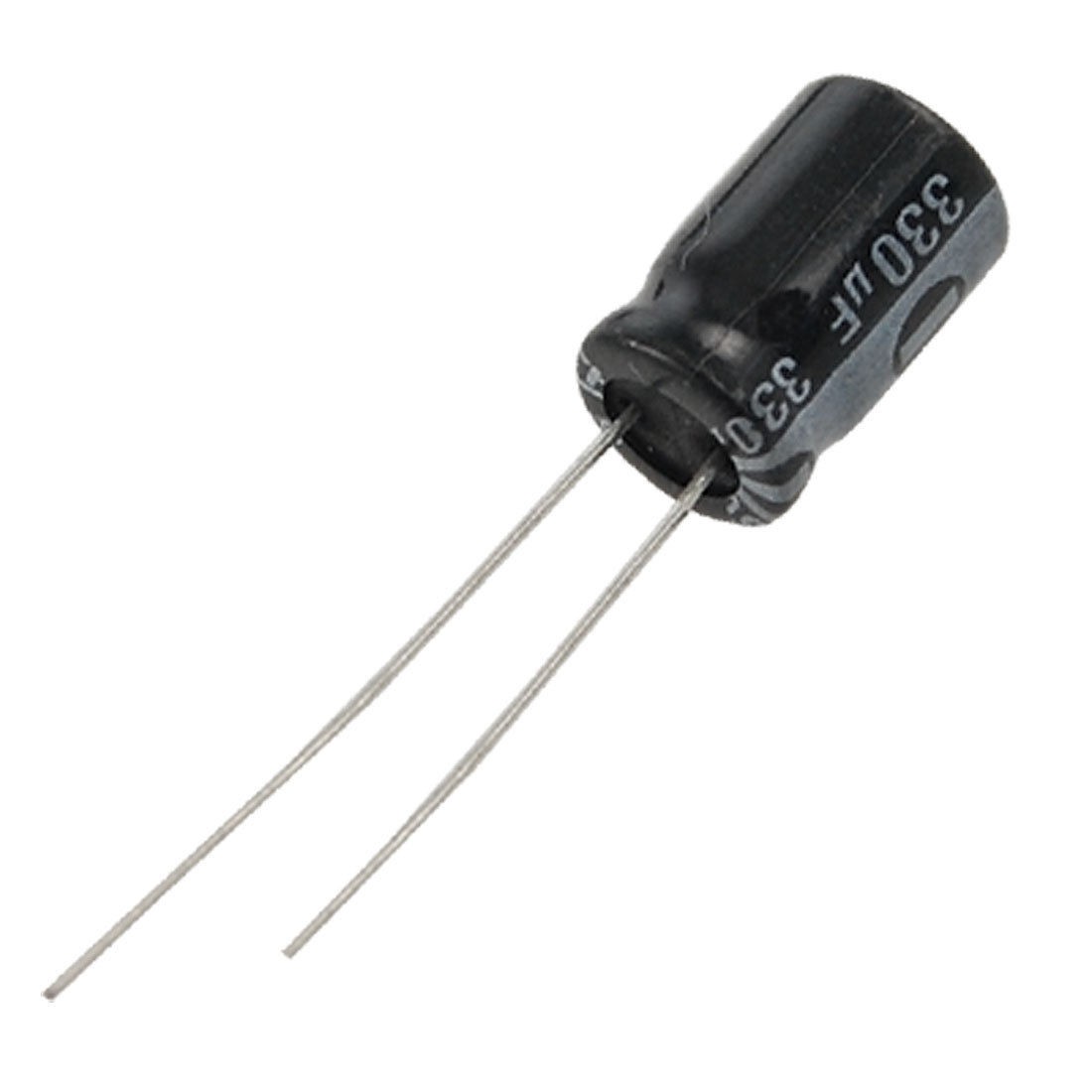 8 x 12mm 330uF 25V Aluminum Electrolytic Capacitors(Bag of 100)