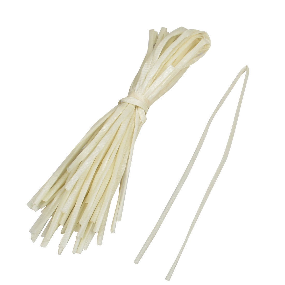 20 Pcs 90cm 10mm Dia. PVC Fiberglass Insulating Sleeving Sleeve