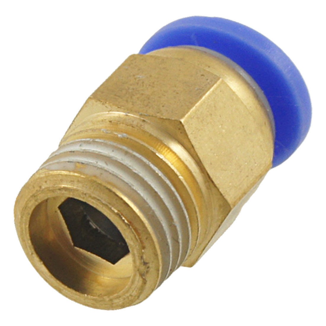 12.5mm x 8mm Solid Brass Pneumatic Piping Quick Connecting Fitting