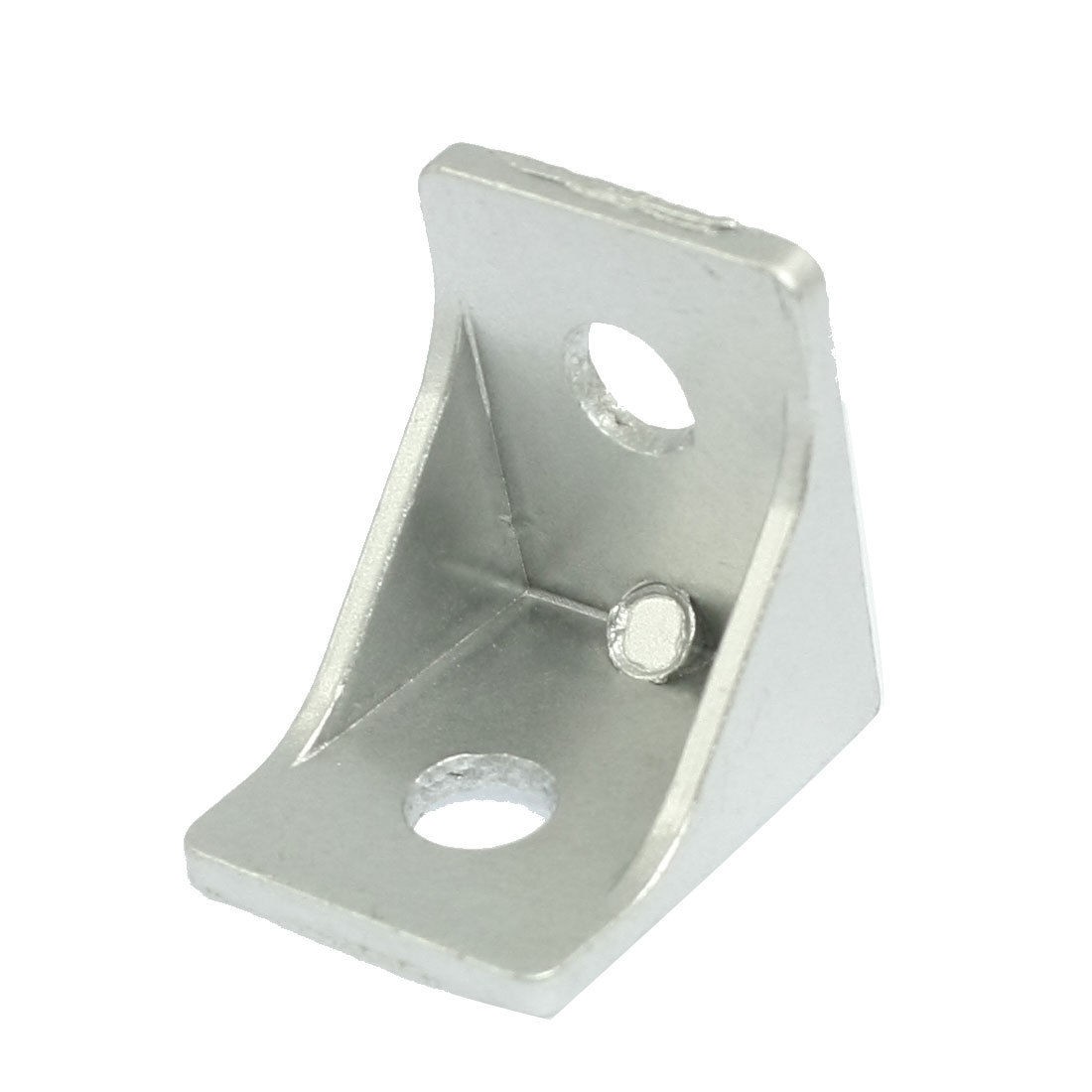Furniture Door Fastener Alloy Angle Bracket Silver Tone