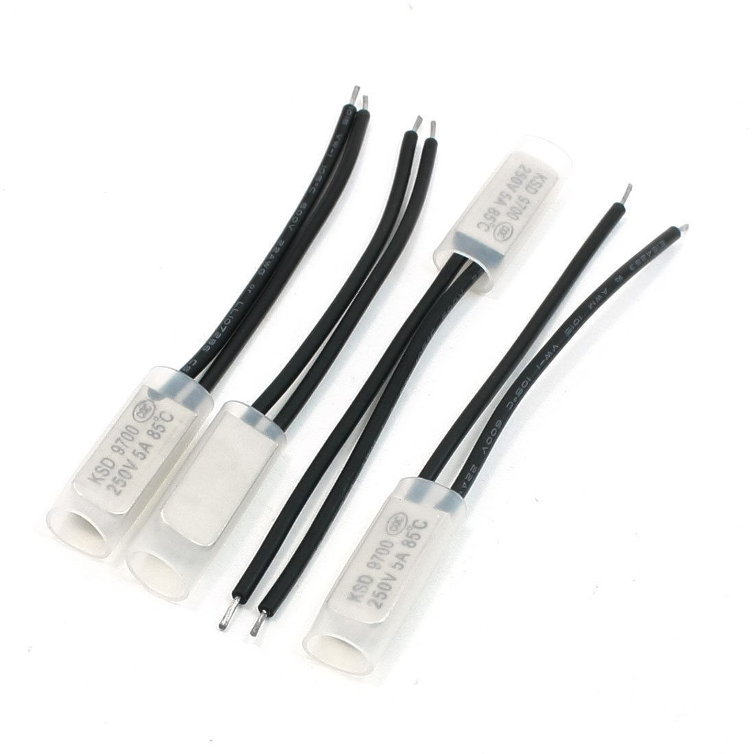 4 x Temperature Switch Thermostat Circuit Protector 250V 5A 85C NC KSD9700