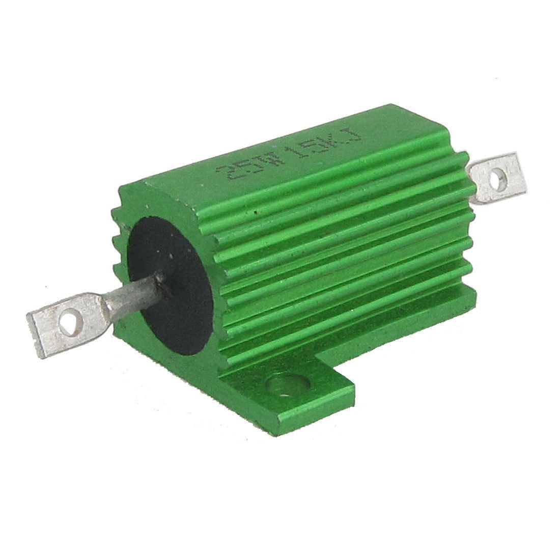 Green Aluminum Housed Wirewound Resistor 25W 15K Ohm 5% Zpyhe