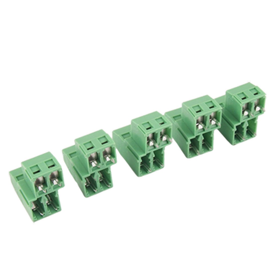 5 Pcs 4P 5 08mm Pitch PCB Mount Screw Terminal Block Connector