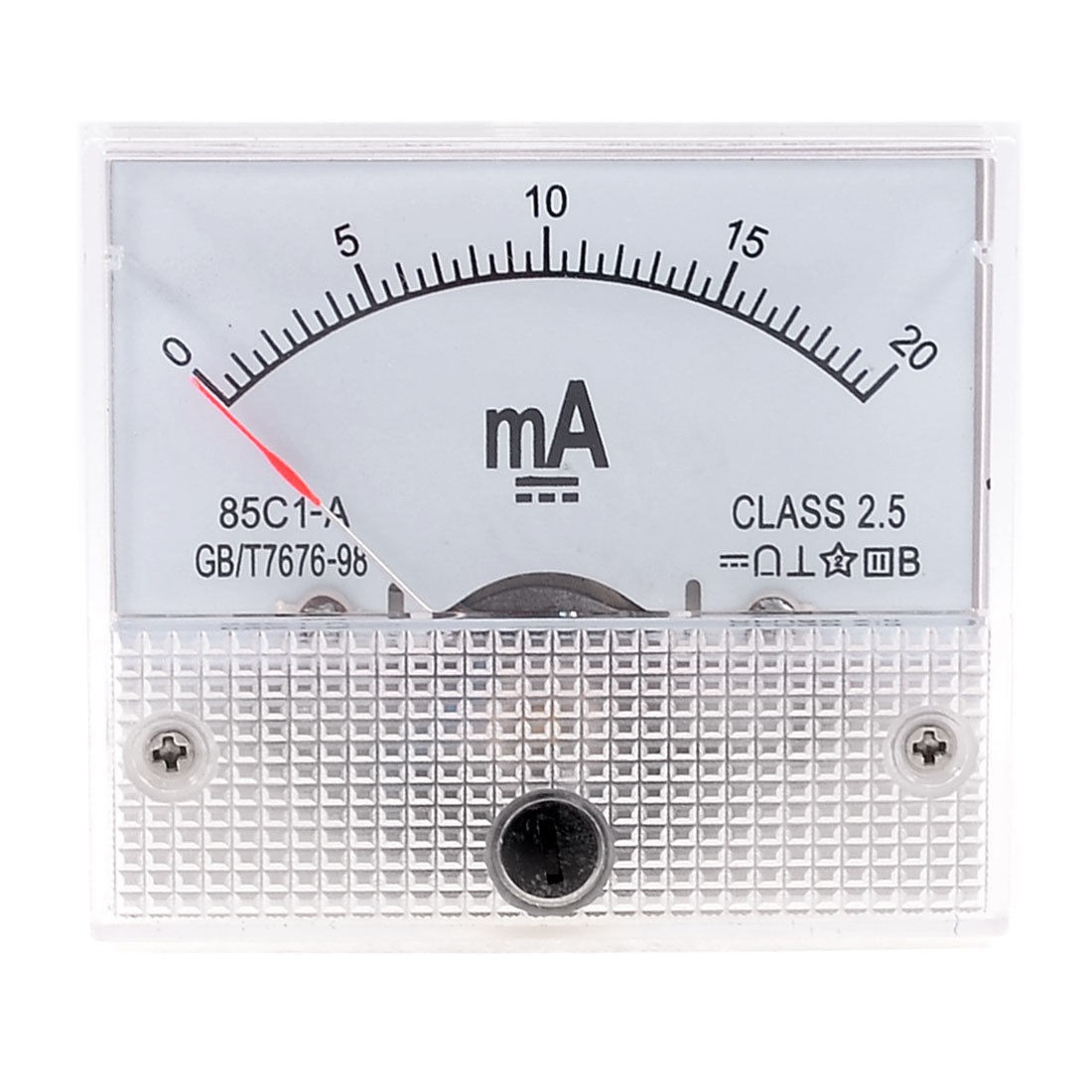 85C1-A DC 0-20mA Analog Panel Meter Ammeter Amperemeter