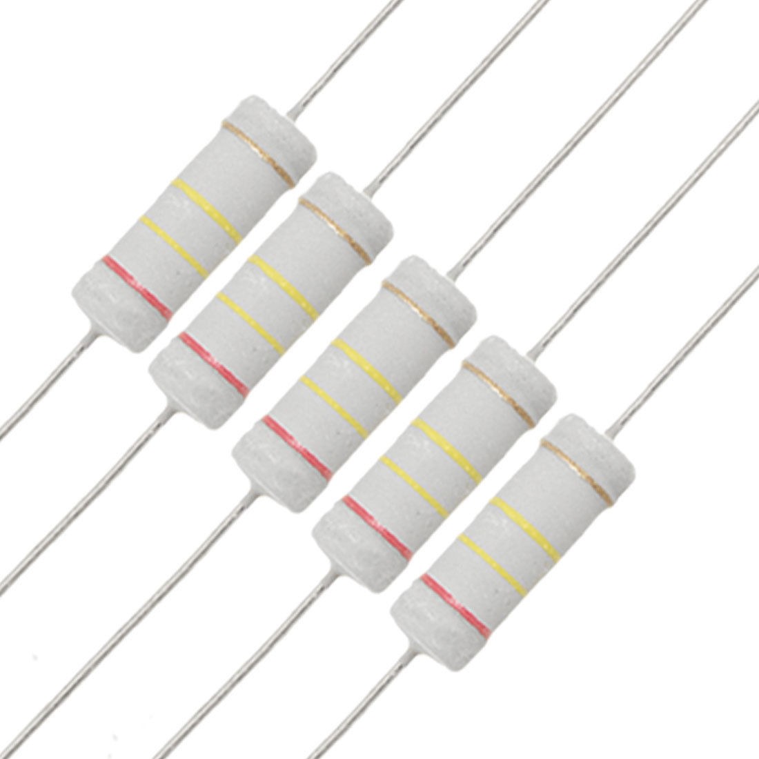 10 Pcs 3W 240K Ohm Axial Wire Leads Metal Oxide Film Resistors