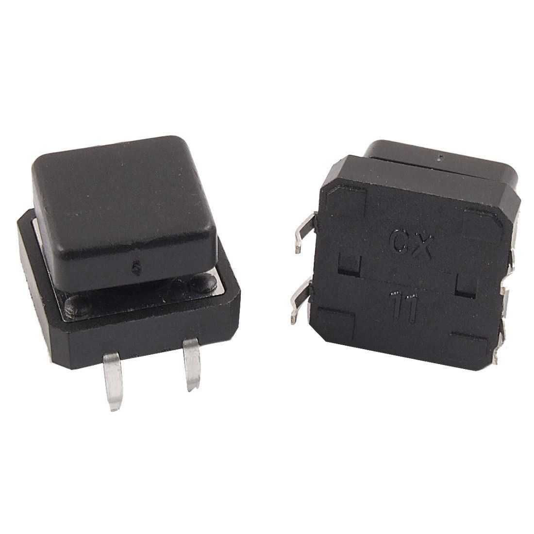 10x Momentary Tactile Push Button Switch 12x12x12mm 4 Pin DIP Through Hole w Cap