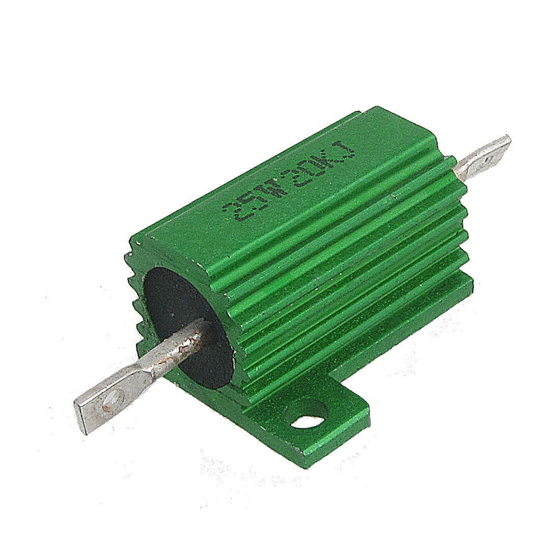 Green Aluminum Housed Wirewound Resistor 25W 20K Ohm 5% Oyewj