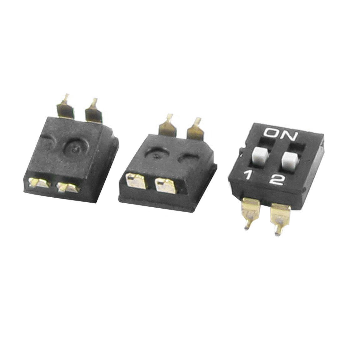 SMD Type 2 Row 4 Pin Terminals 2 Positions DIP Key Switch 3 Pcs