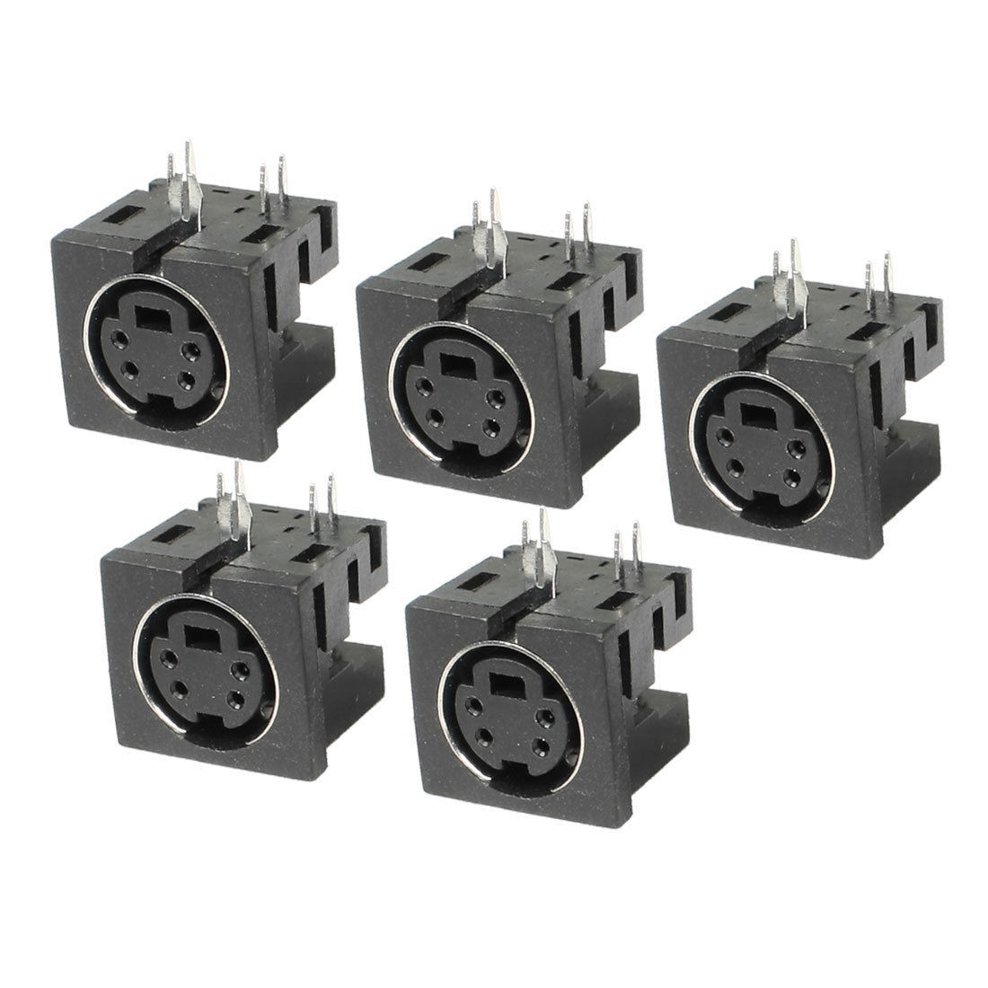 5 Pcs Repair Part Female Mini 4 Pin Din S Jack DVD Connectors Sockets