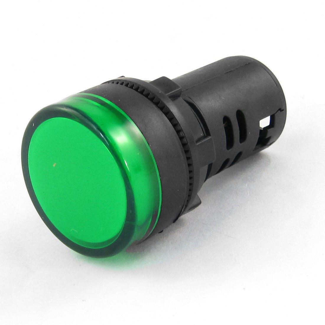 Plastic Shell Green LED Accident Indicator Signal Light 20mm ACDC24V 20mA