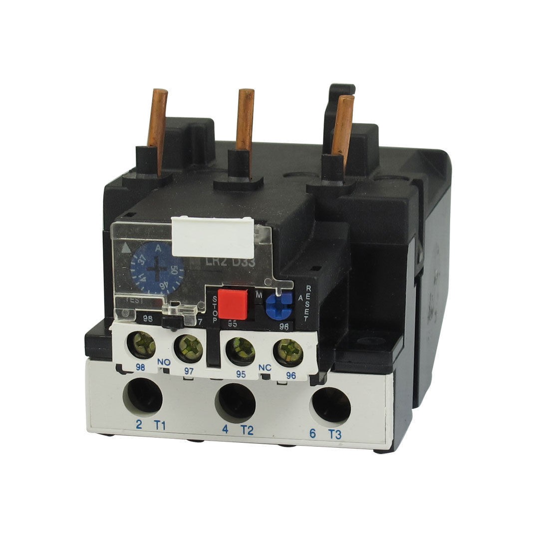 LR2-33 50A 37-50A 3-Phase 1NO 1NC Electric Thermal Overload Relay